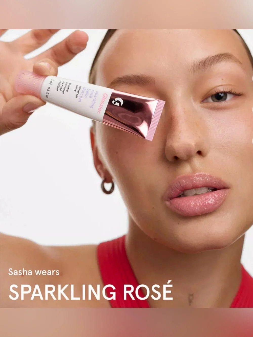 Glossier SPARKLING ROSÉ Balm Dotcom Limited Edition ••NEW IN BOX.